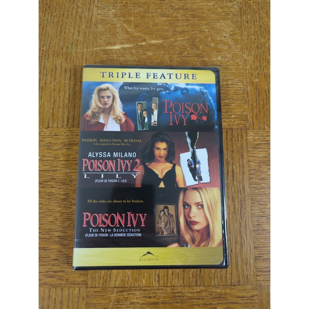 Poison Ivy: Triple Feature (DVD, 1997) Brand New Sealed Rare‎ HTF OOP